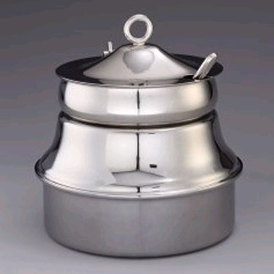 D.W. Haber Saturn Satin Finish Handle Hinged 6 Qt Marmite Soup Grill