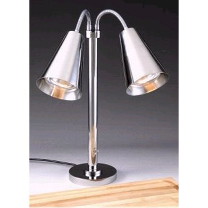 D.W. Haber Modern Satin Finish Double Head Portable Heat Lamp