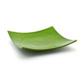 Front Of The House&reg; Green Tea Winged 12&frac12;" Bamboo Plate