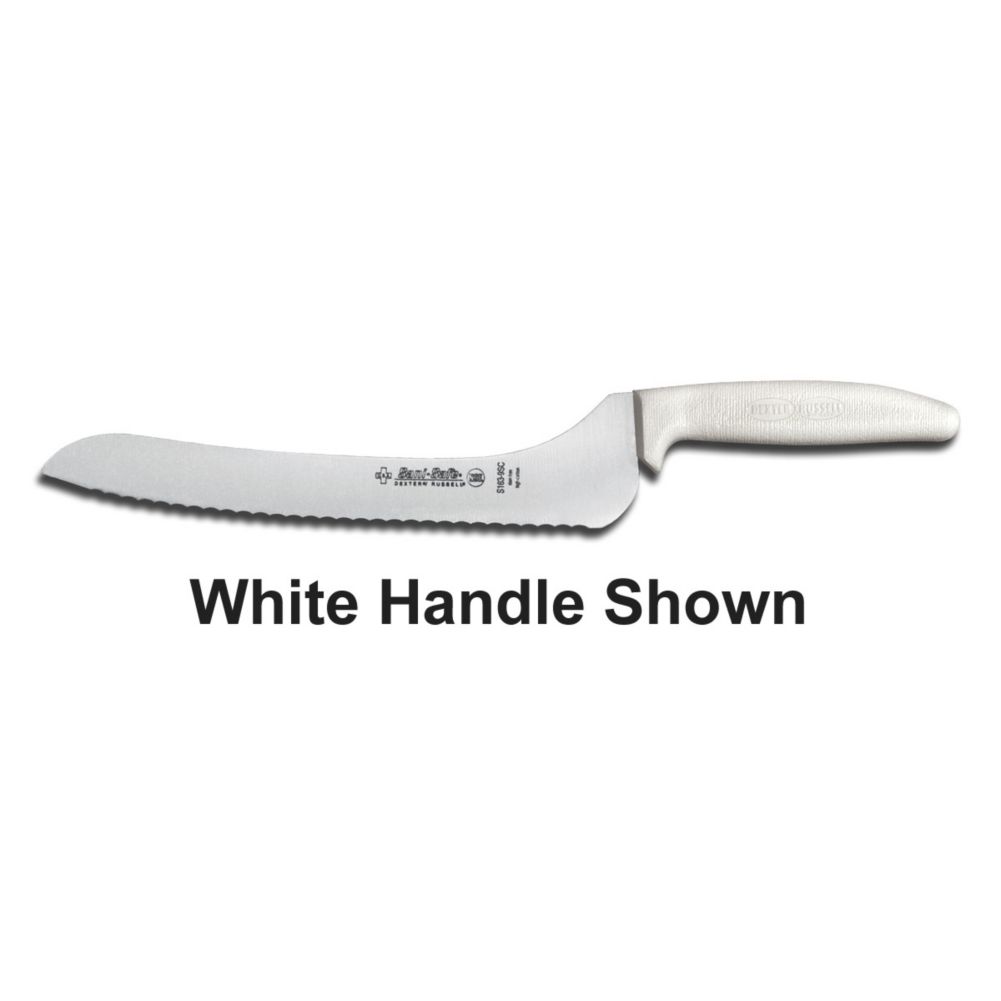 Dexter Russell Offset Red-Handle 9" Scalloped Sandwich Knife