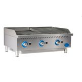 Globe Food Equipment Countertop 36" S/S Radiant Gas Charbroiler