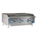 Globe Food Equipment Countertop 36" Char Rock Gas Charbroiler