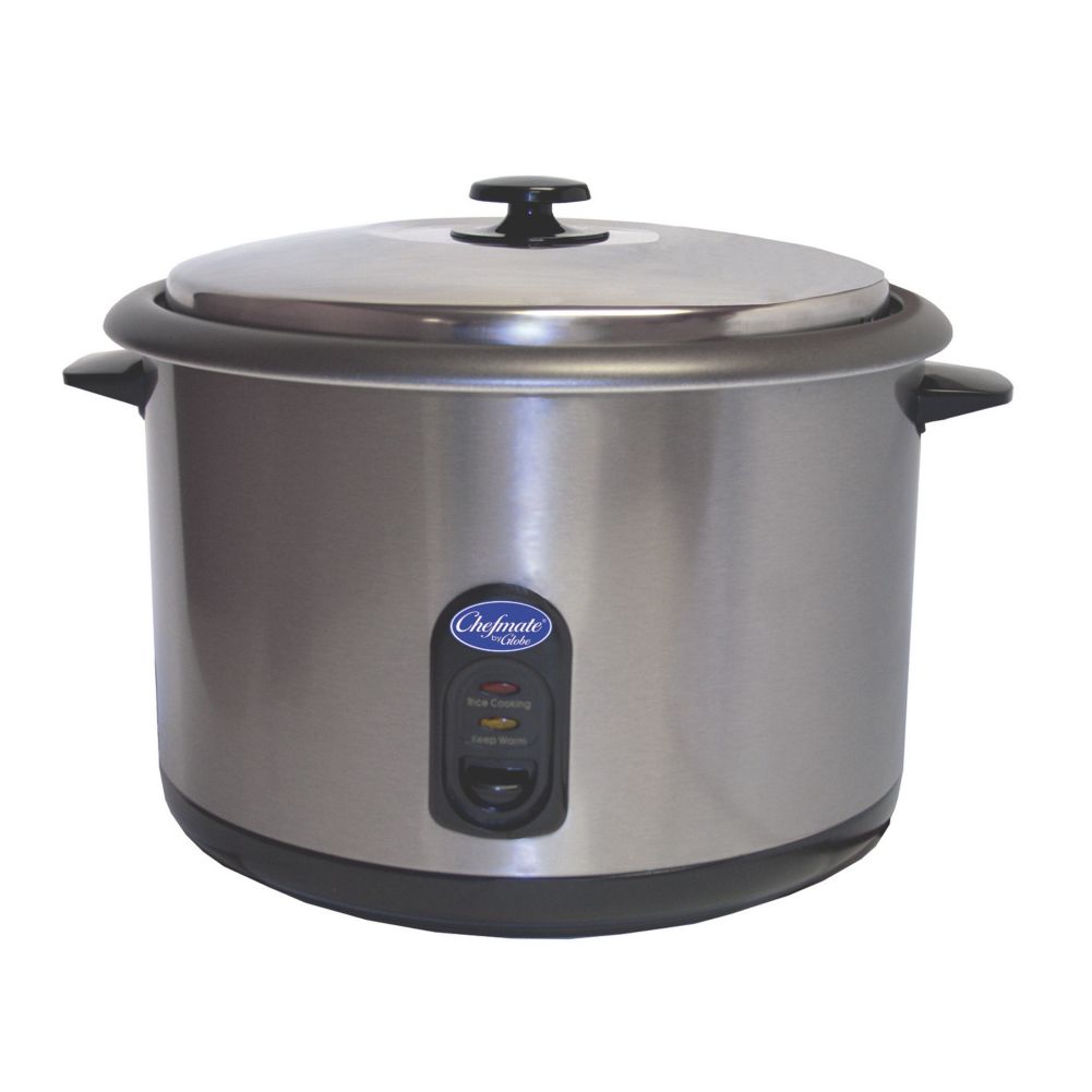 Globe Food Equipment S/S Chefmate Countertop 25-Cup Rice Cooker