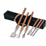 JB Prince Gold Medal 8-Piece Ice Carving Tools Set with Bag