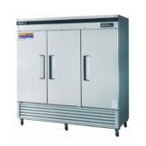 Turbo Air S/S 3-Section Reach-In Refrigerator w/ Bottom Compressor