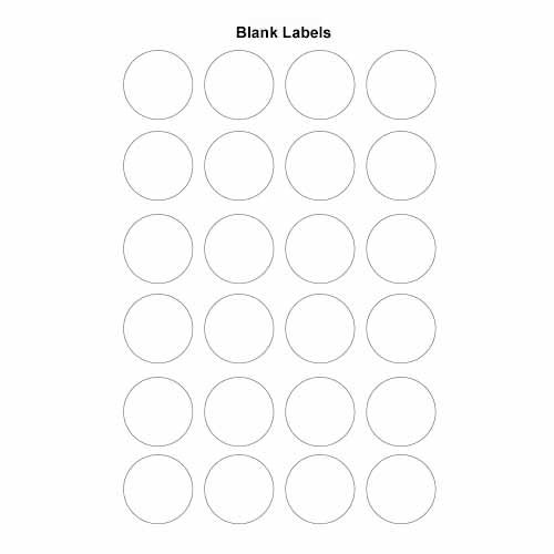 Fundamental Designs Die-Cut Washable Blank Label Sheet