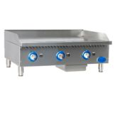Globe Food Equip. Countertop S/S 6-Burner 36" Gas Hot Plate
