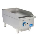 Globe Food Equip. Countertop S/S Manual Control 15" Gas Griddle