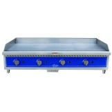 Globe Food Equip. Countertop S/S Manual Control 48" Gas Griddle