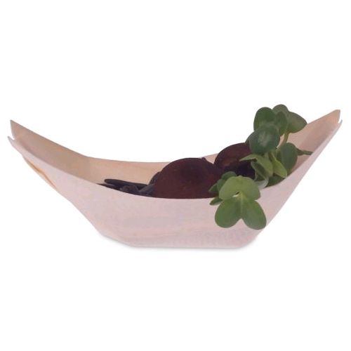 JB Prince 2.5"x1.5" Poplar Wood Serving Boat