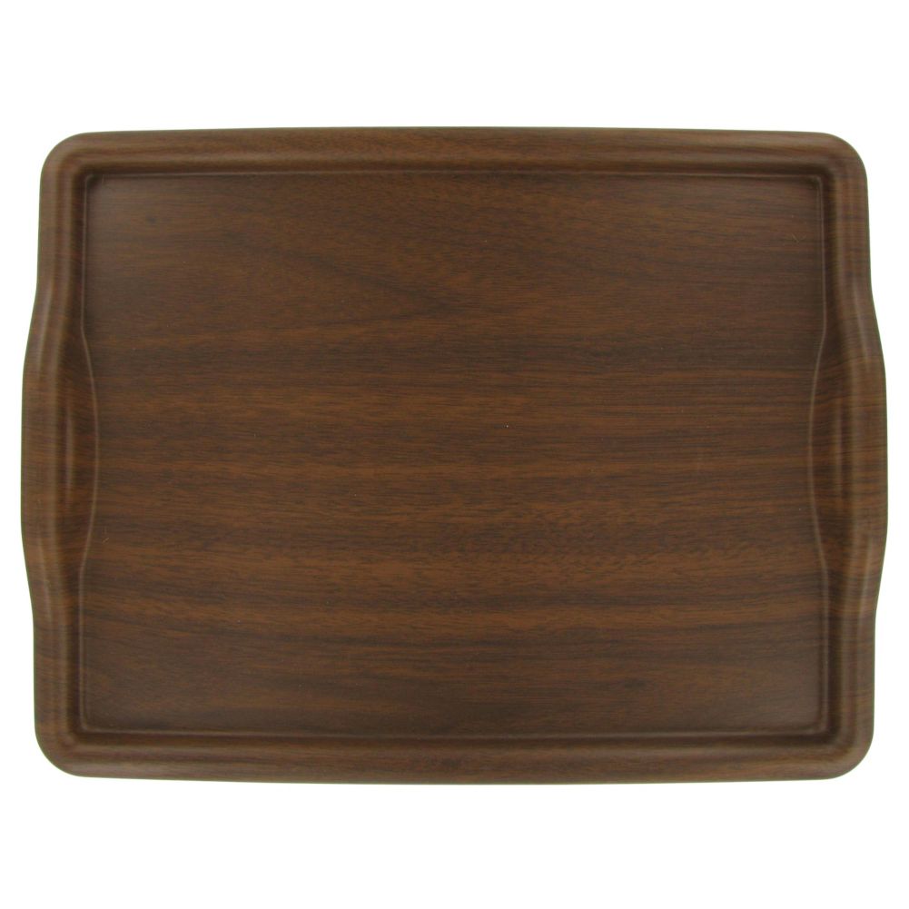 Wescon Continental Walnut Woodgrain 18 x 14" Tray