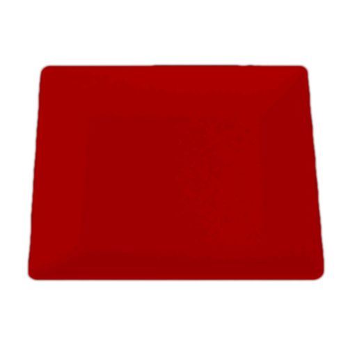 Bugambilia Red Bamboo 9" Square Plate