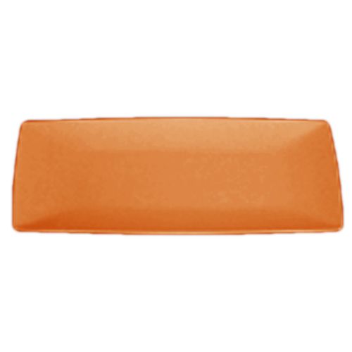 Bugambilia Bamboo Orange 14-3/4 x 7" Rectangle Sushi Plate