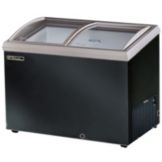 True Food Black Ext. Horizontal 115V/60 Chest Freezer w/ 2 Slide Lids