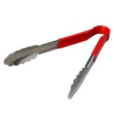 Carlisle Spectrum&reg; Dura-Kool Red Handled 9&frac12;" Tong