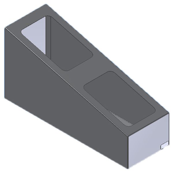 Server Products S/S Slanted 2-Jar Topping Rail