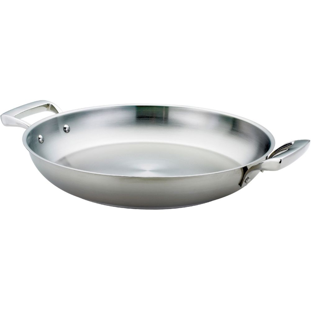 Browne Thermalloy&reg; S/S 2-Handled 11 x 2" Omelet Pan