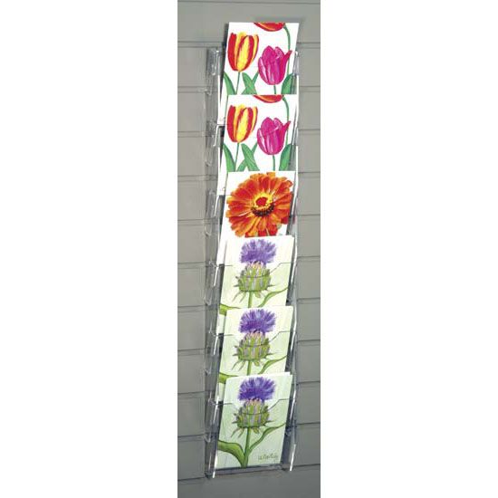 Clear Solutions Acrylic Greeting Card 6 x 29" Ladder f/ Slatwall