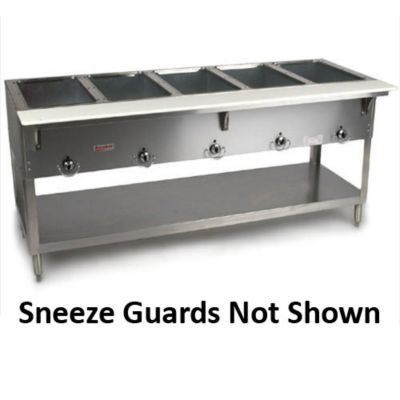 Duke S/S Electric Hot Food Buffet w/ Dual Glass Sneeze Guards