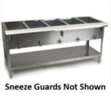 Duke S/S Electric Hot Food Buffet w/ Dual Glass Sneeze Guards