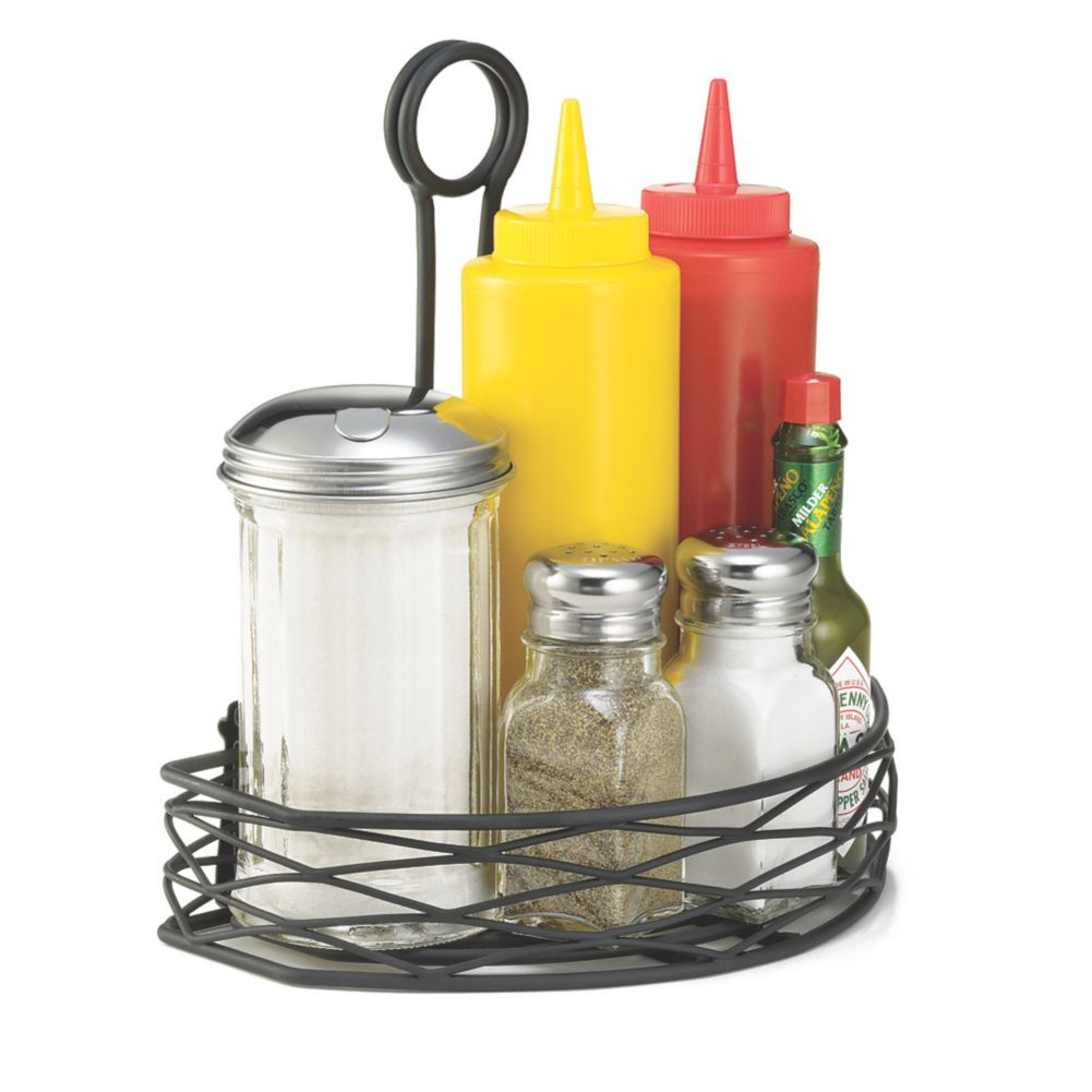 Tablecraft Artisan Versa Rack&trade; Black Condiment Rack