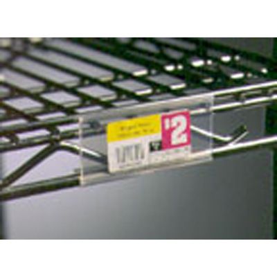Eagle Foodservice Equip. Clear Plastic Label Holder Shelf Marker