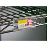 Eagle Foodservice Equip. Clear Plastic Label Holder Shelf Marker