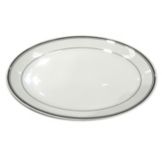 Oval 13&frac12;" Coupe Platter w/ Black Band