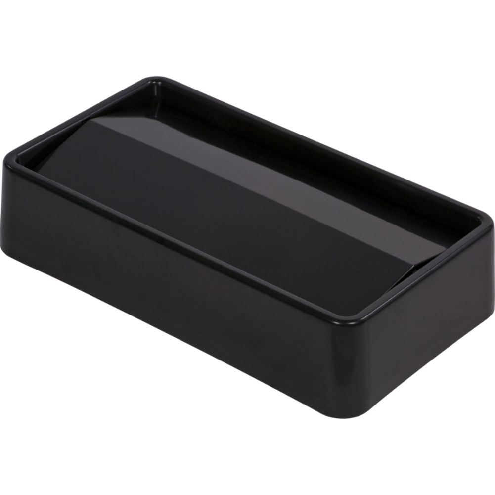 Carlisle Black TrimLine&trade; Swing Top Waste Container Lid