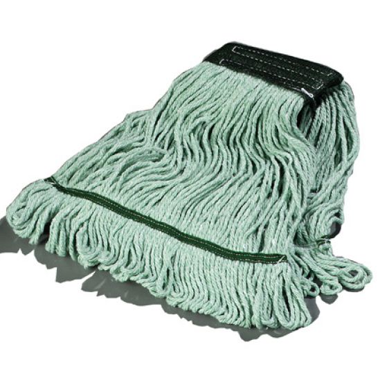 Carlisle Flo-Pac&reg; Green Medium Loop-End Mop with Green Band