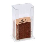 Dispense-Rite Clear Countertop Coffee Sleeve Dispenser