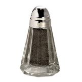 American Metalcraft Glass Bullet Salt / Pepper Shaker with Chrome Top