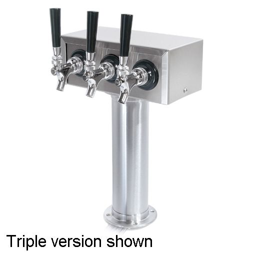 True Double-Headed Standard Draft Faucet for Beer Dispensers