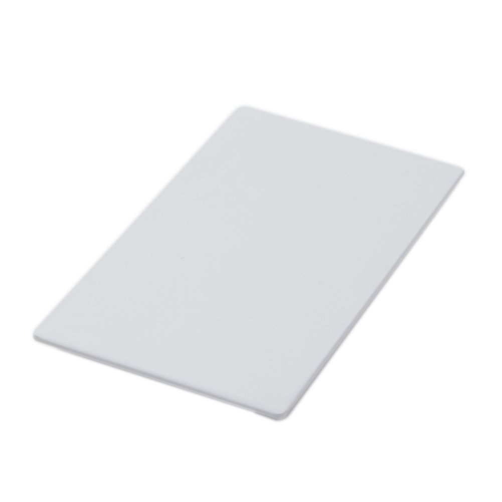American Metalcraft Flat 14-1/2 x 8-1/4" White Melamine Platter