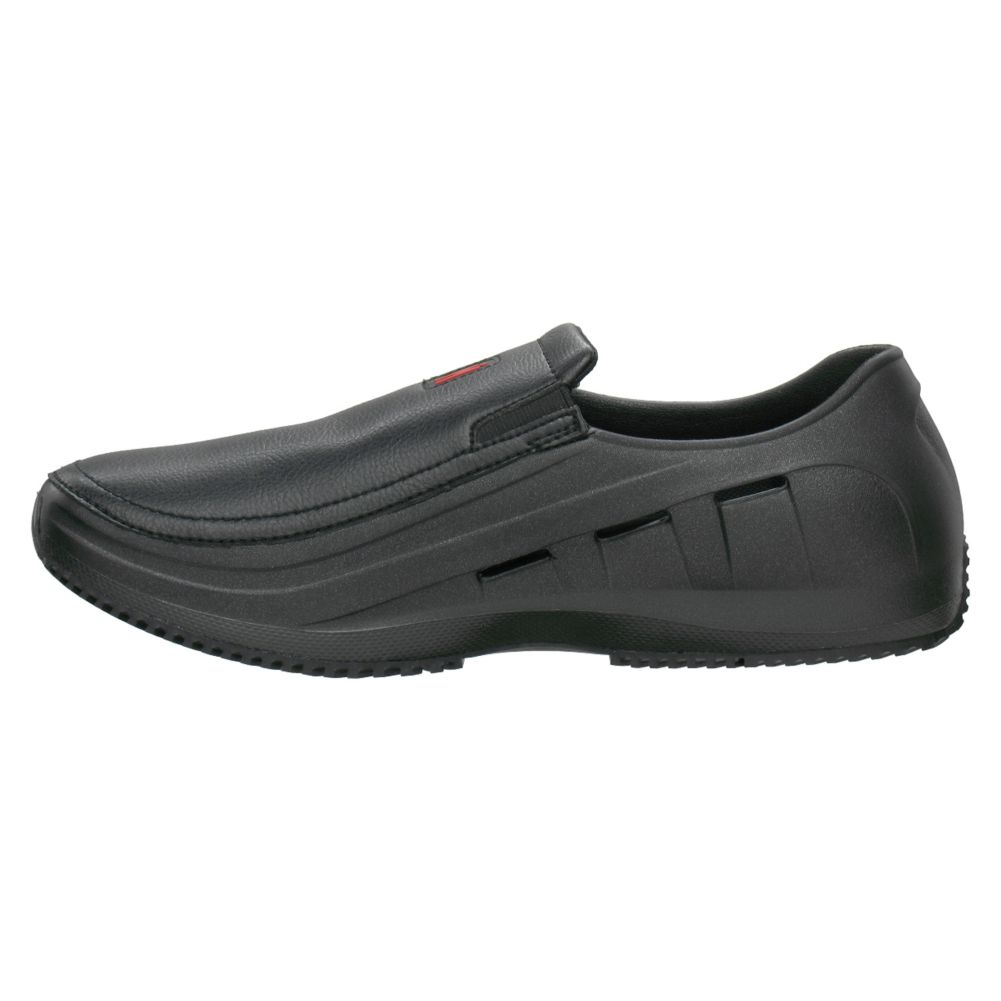 MOZO&reg; Sharkz Black Size 7 Men's Kitchen Shoe
