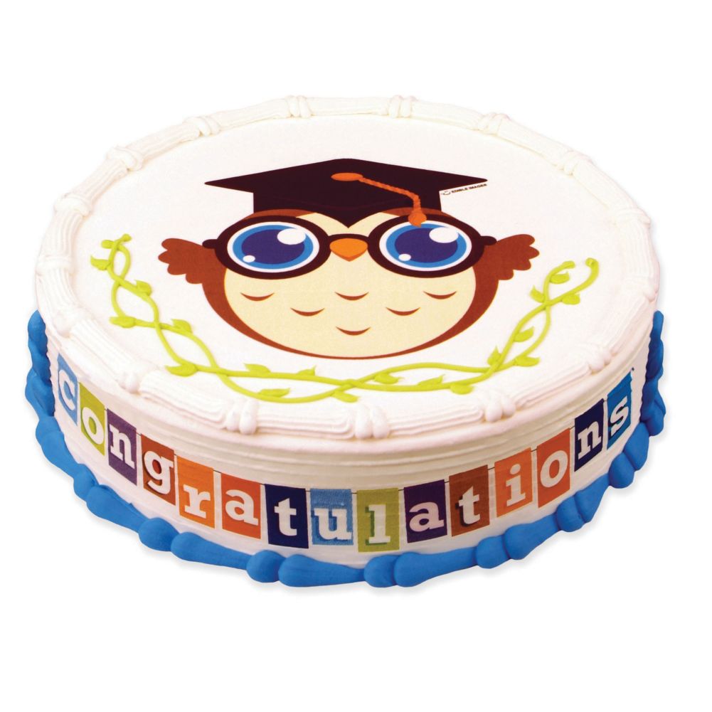 Lucks&trade; Edible Image&reg; Graduation Owl