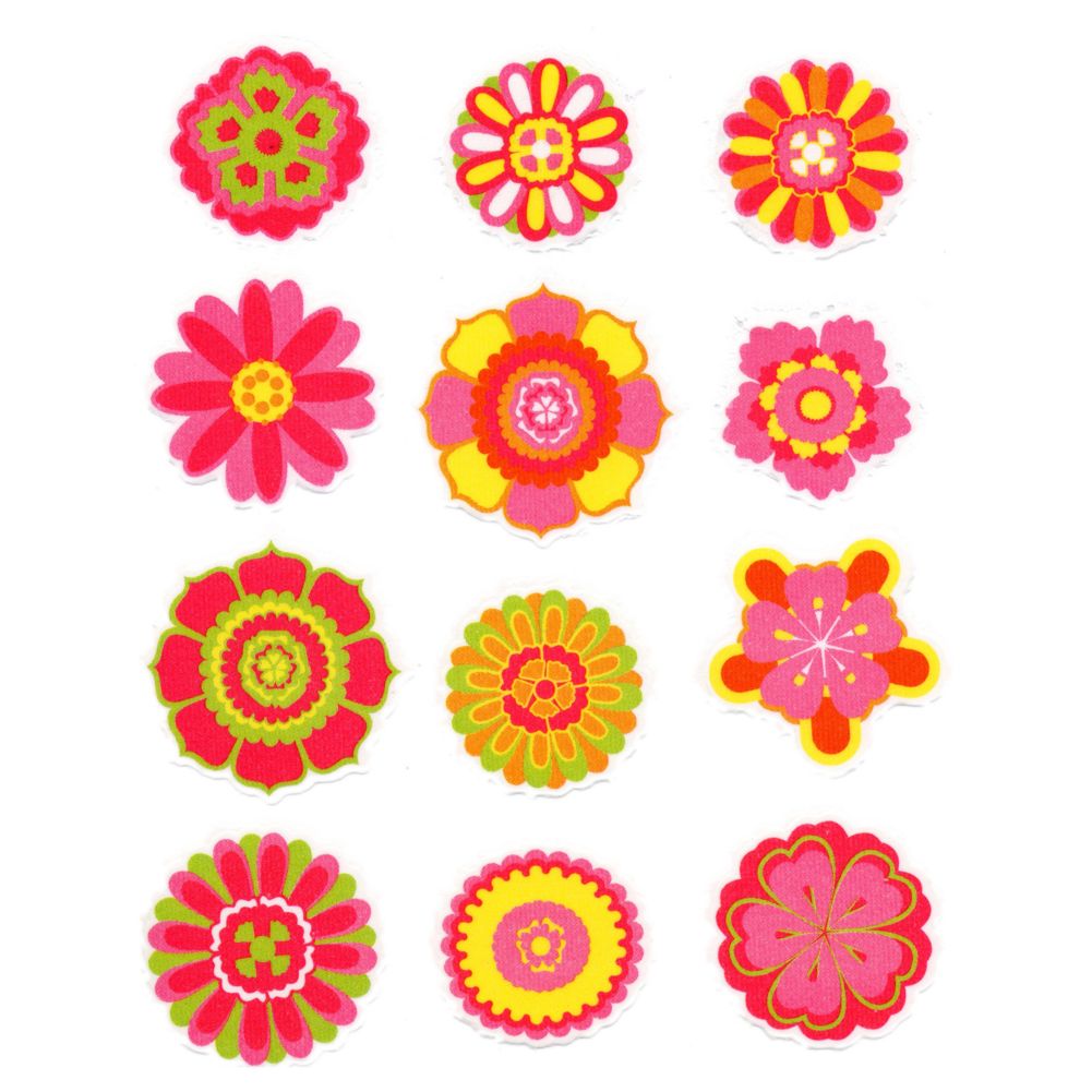 Lucks&trade; Edible Image&reg; Bright Flower Embellishments