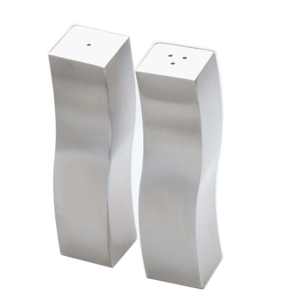 American Metalcraft S/S Wavy Salt & Pepper Shaker Set