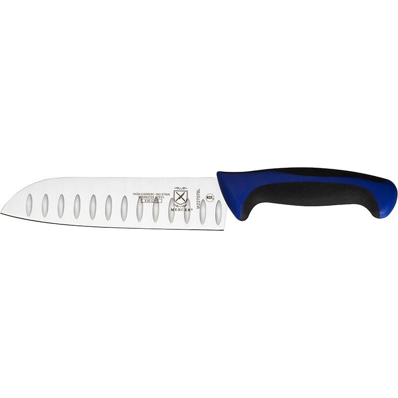 Millennia Primary4&trade; Blue 7" Santoku Granton Edge Knife