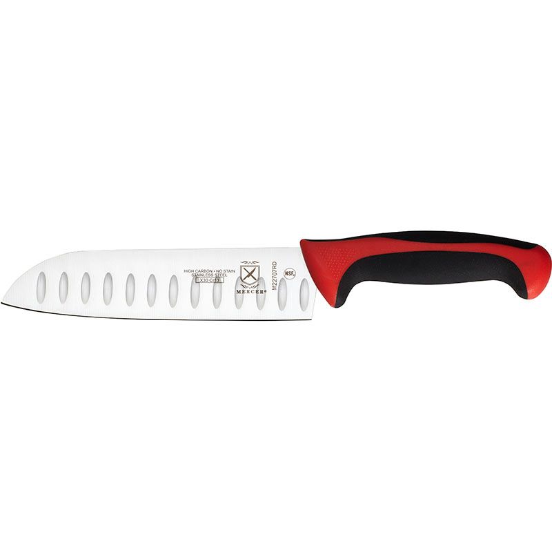 Millennia Primary4&trade; Red 7" Santoku Granton Edge Knife