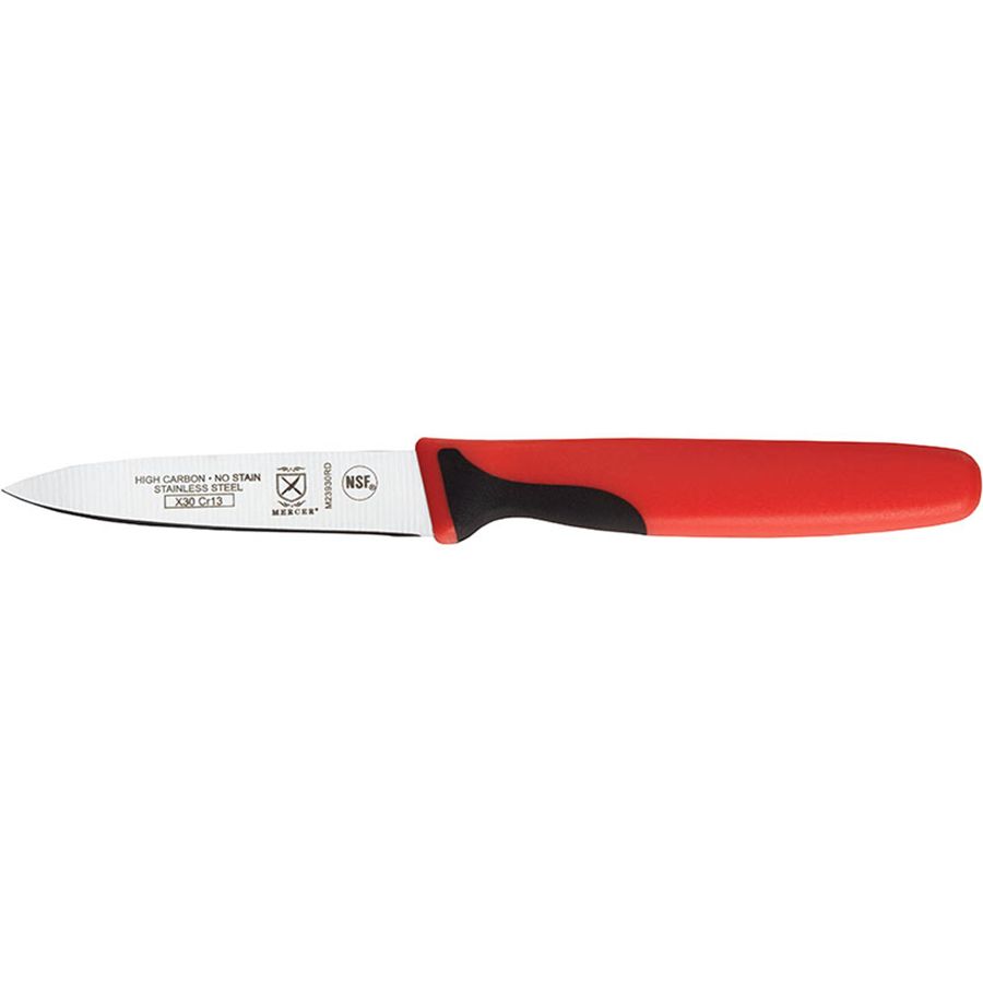 Mercer Cutlery Millennia Primary4&trade; Red 3" Paring Knife