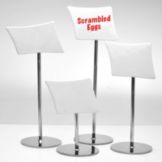 Culinaire&trade; 2" High White Ceramic Write-On Sign