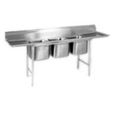 Eagle 24" Double Drain 3-Compartment Sink