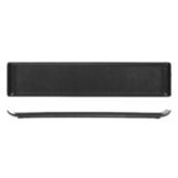 Churchill 18" x 3-7/8" Black Rectangular Tray