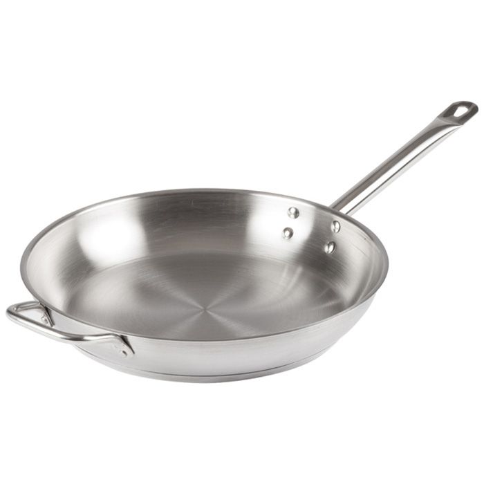 Winco 12" Stainless Steel Fry Pan