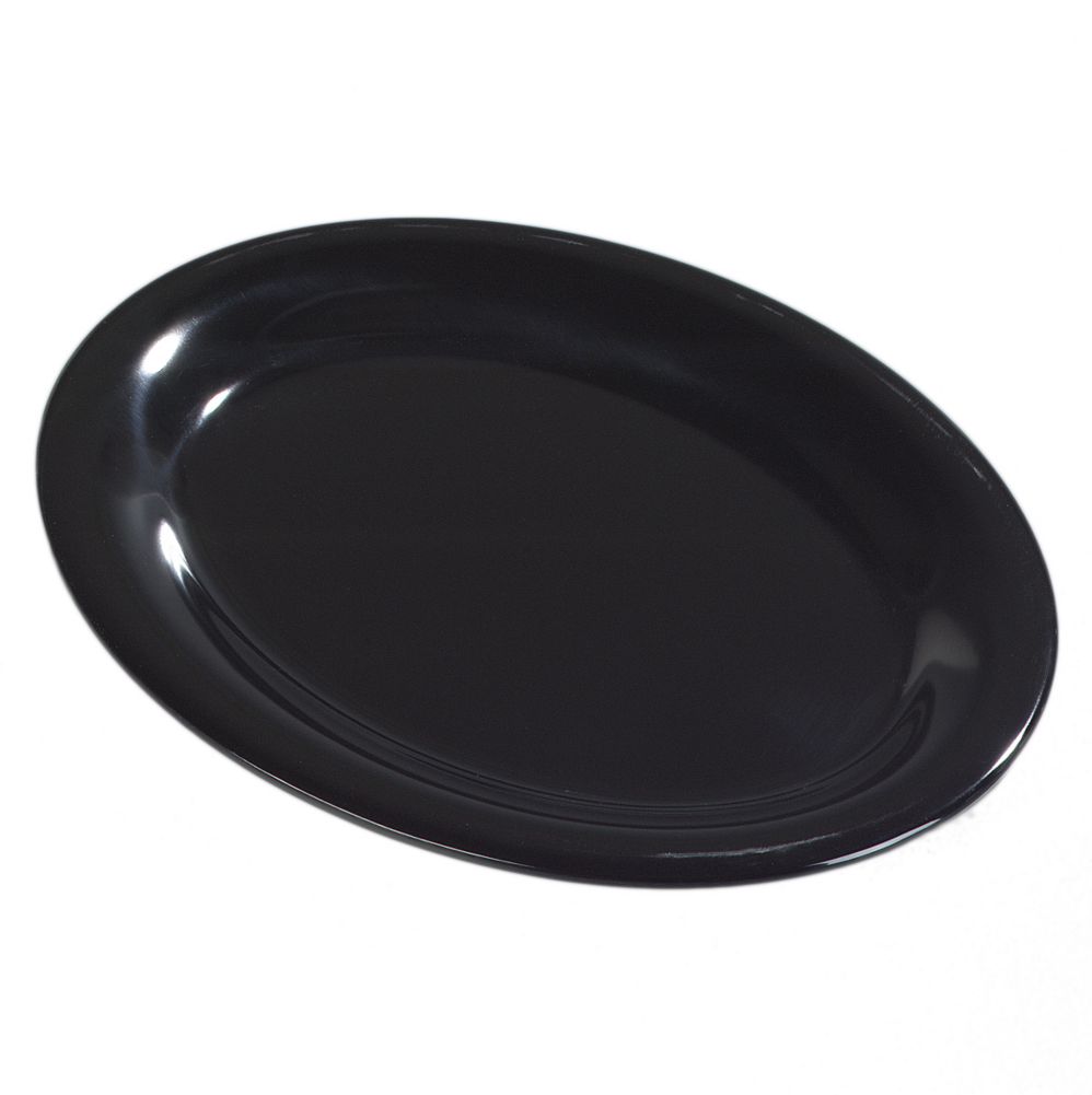 Carlisle 12" x 9" Black Oval Sierrus Platter