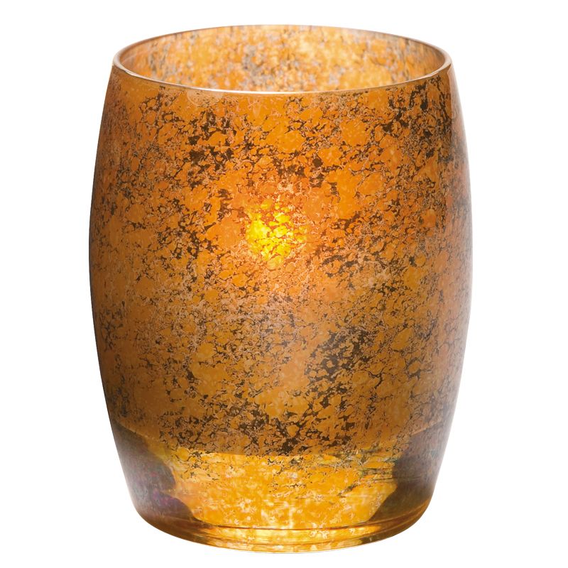 Hollowick Antique Gold Contour Votive Candle Holder