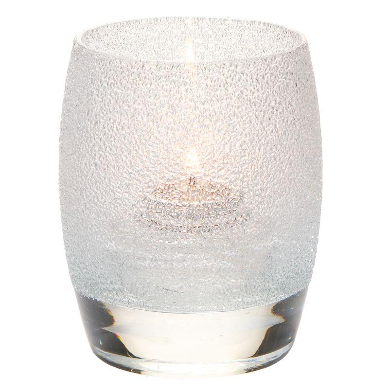 Hollowick Clear Ice Contour Votive Candle Holder