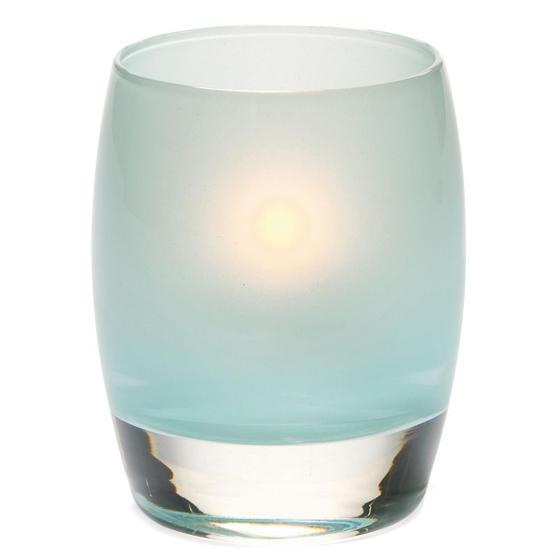 Hollowick Satin Seafoam Contour Votive Candle Holder