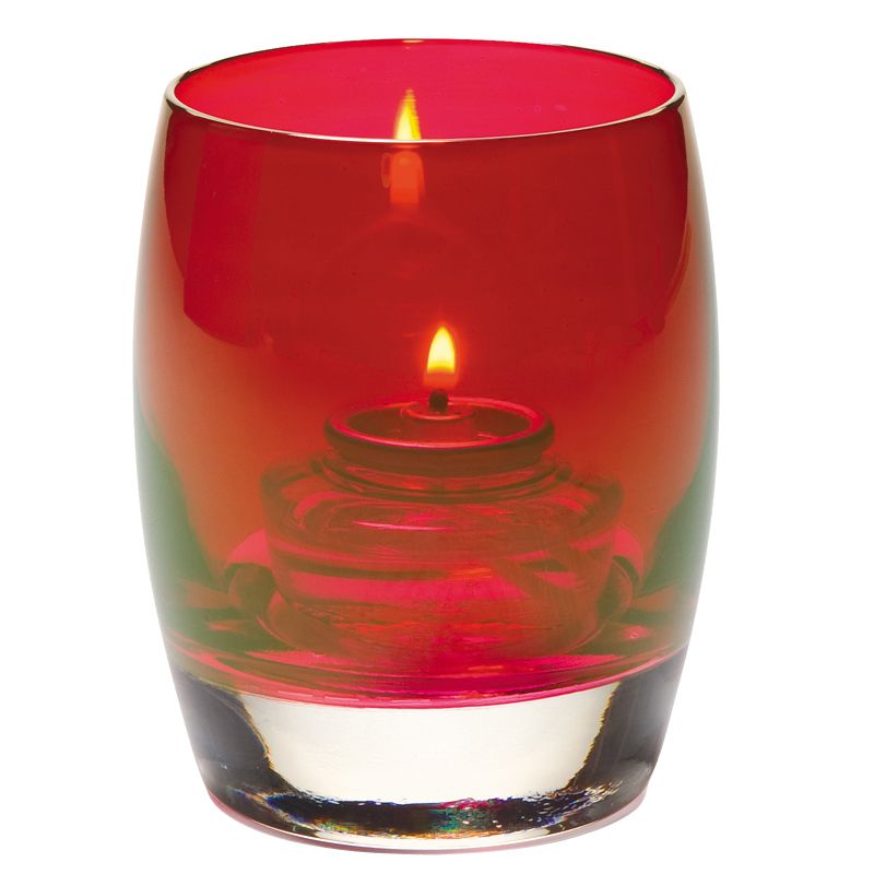 Hollowick Ruby Lustre Contour Votive Candle Holder